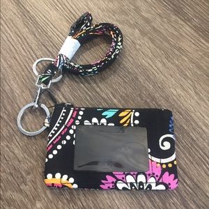 Vera Bradley Zip ID & Lanyard Bandana Swirl